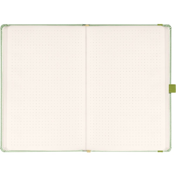 Realsystem Vivella 13 × 21 cm Green pontozott notesz