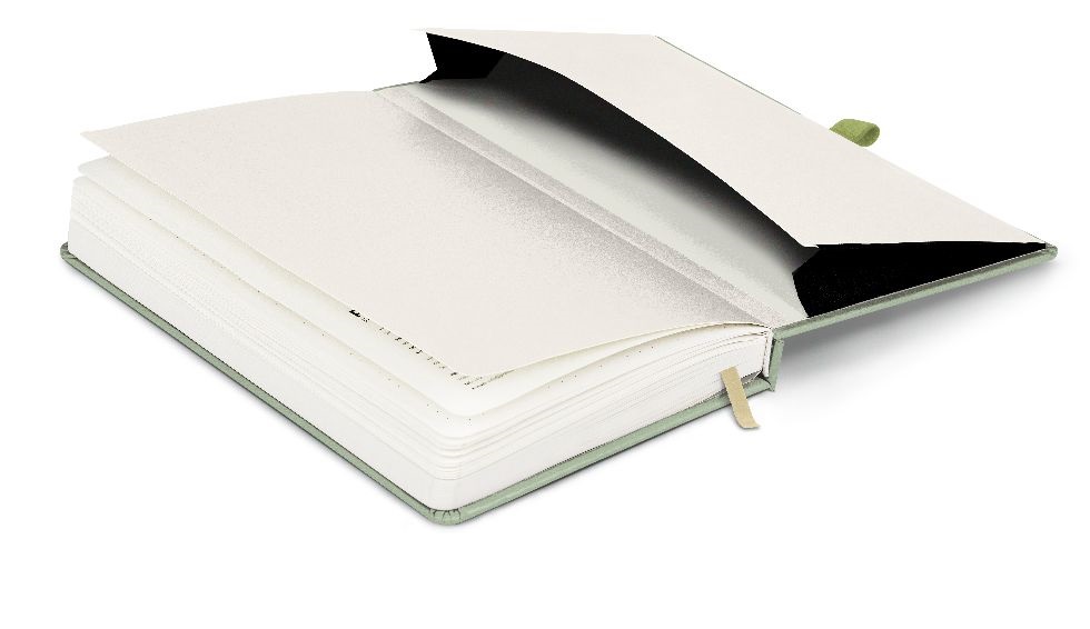 Realsystem Vivella 13 × 21 cm Green pontozott notesz