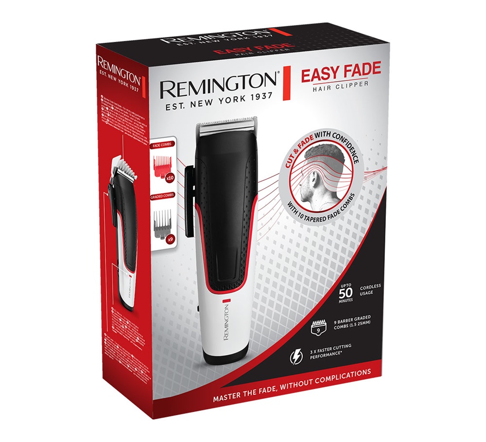 Remington HC500 Easy Fade fekete-fehér hajvágó