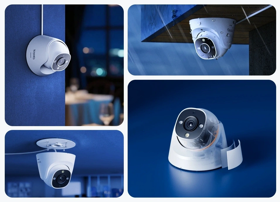 Reolink RP-PCT12M/12MP/H265/2,8mm/IR30/Spotlight/beépített mikrofon/IP67/microSD/IP PoE turret kamera