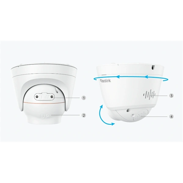 Reolink RP-PCT12M/12MP/H265/2,8mm/IR30/Spotlight/beépített mikrofon/IP67/microSD/IP PoE turret kamera