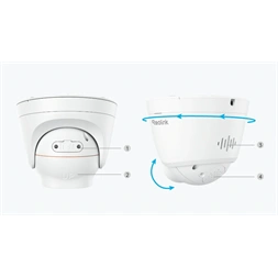 Reolink RP-PCT12M/12MP/H265/2,8mm/IR30/Spotlight/beépített mikrofon/IP67/microSD/IP PoE turret kamera