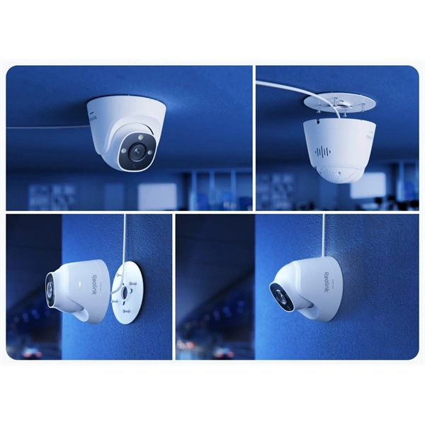 Reolink RP-PCT8M/8MP/H265/2,8mm/IR30/Spotlight/beépített mikrofon/IP67/microSD/IP PoE turret kamera