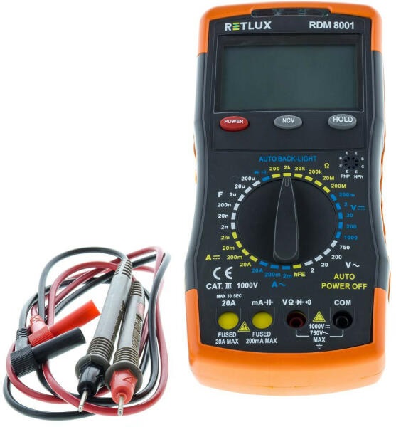 Retlux RDM 8001 digitális multiméter