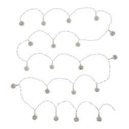 Retlux RXL 271 20 LED/3x AAA/meleg fehér ezüst golyócskák karácsonyi gömbfüzér