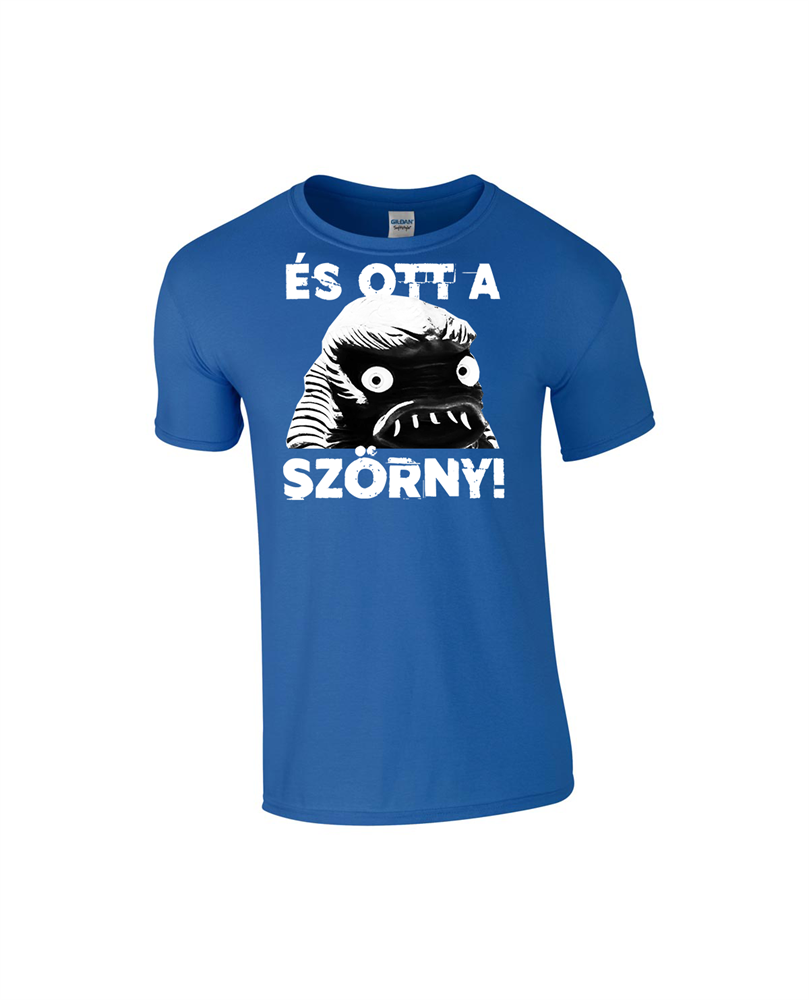 Retroshock Ott A Szörny férfi kék S méretű póló