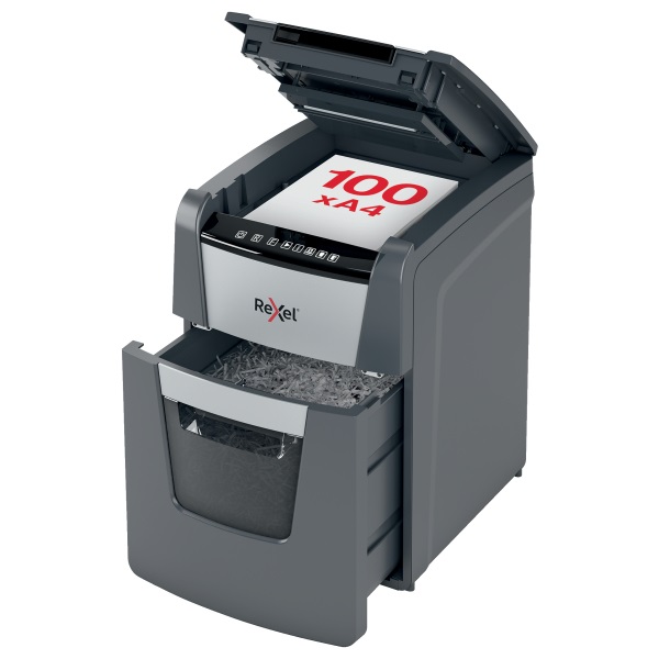 Rexel Optimum AutoFeed+ 100X konfetti automata iratmegsemmisítő