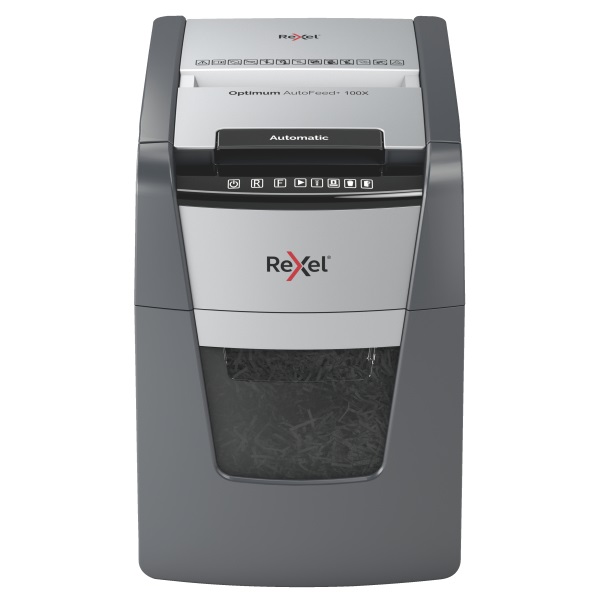 Rexel Optimum AutoFeed+ 100X konfetti automata iratmegsemmisítő