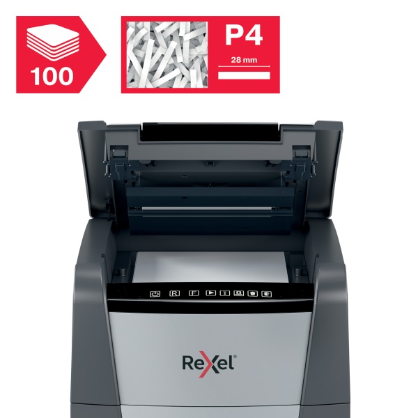 Rexel Optimum AutoFeed+ 100X konfetti automata iratmegsemmisítő