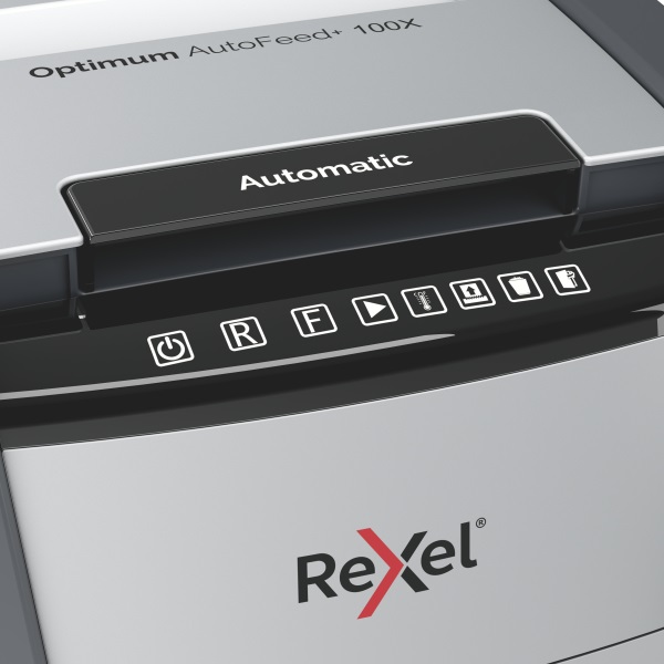 Rexel Optimum AutoFeed+ 100X konfetti automata iratmegsemmisítő