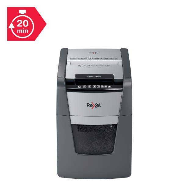 Rexel Optimum AutoFeed+ 100X konfetti automata iratmegsemmisítő