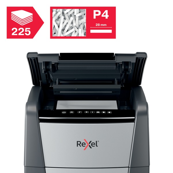 Rexel Optimum AutoFeed+ 225X konfetti automata iratmegsemmisítő
