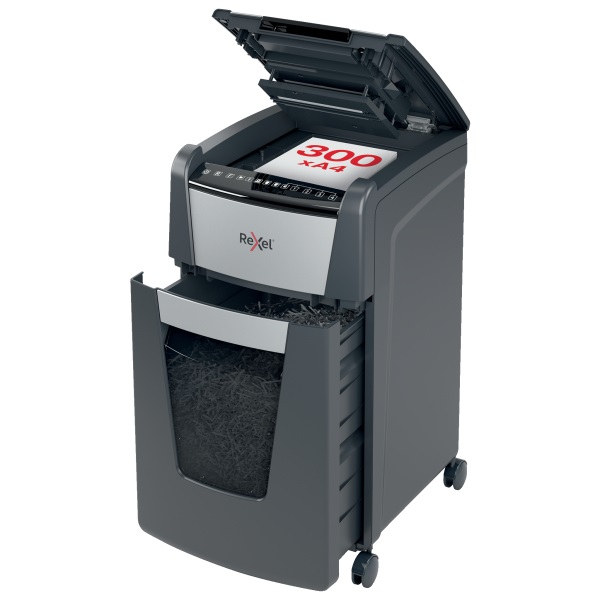 Rexel Optimum AutoFeed+ 300M mikrokonfetti automata iratmegsemmisítő