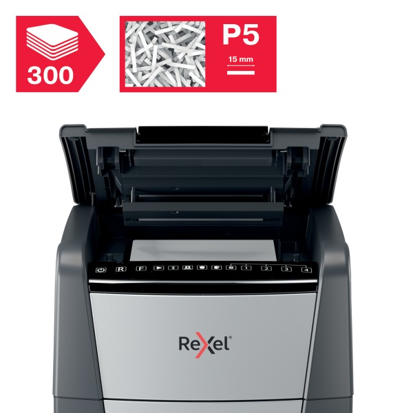Rexel Optimum AutoFeed+ 300M mikrokonfetti automata iratmegsemmisítő