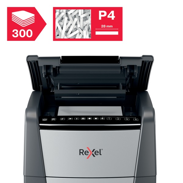Rexel Optimum AutoFeed+ 300X konfetti automata iratmegsemmisítő