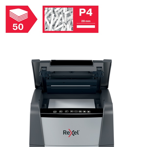 Rexel Optimum AutoFeed+ 50X  konfetti automata iratmegsemmisítő
