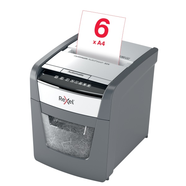 Rexel Optimum AutoFeed+ 50X  konfetti automata iratmegsemmisítő