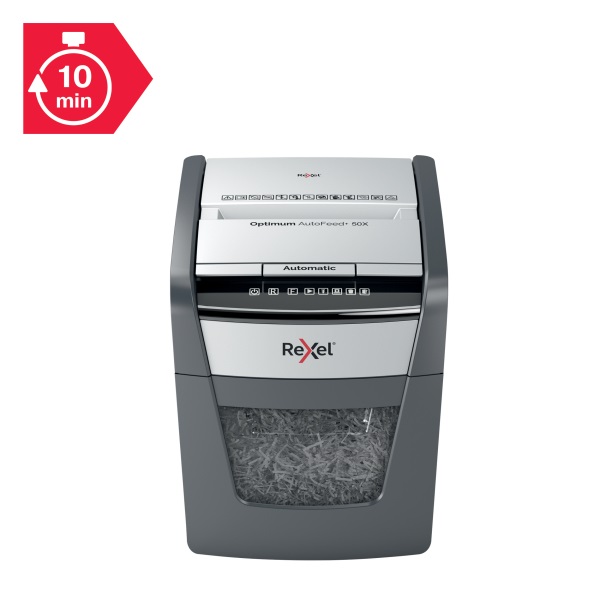 Rexel Optimum AutoFeed+ 50X  konfetti automata iratmegsemmisítő