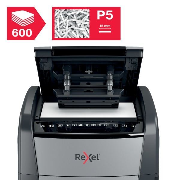 Rexel Optimum AutoFeed+ 600M mikrokonfetti automata iratmegsemmisítő