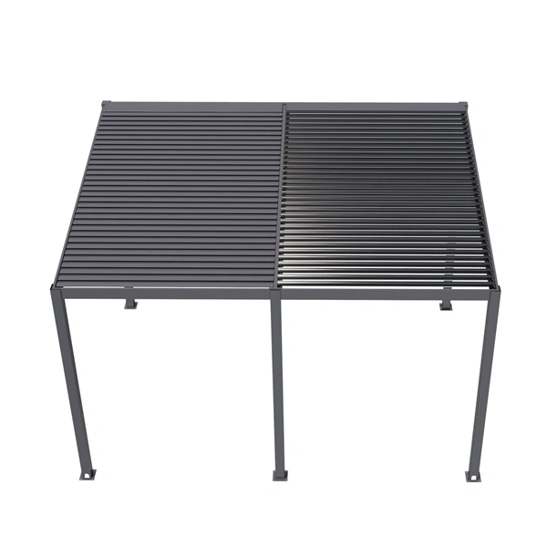 Riwall RMBP 13x10 Anthracite 4 x 3 m, antracit bioklimatikus alumínium pergola