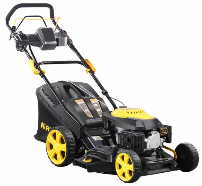 Riwall RPM 4735 E 4 az 1-ben elektromos indítással önjáró benzinmotoros multifunkciós fűnyíró