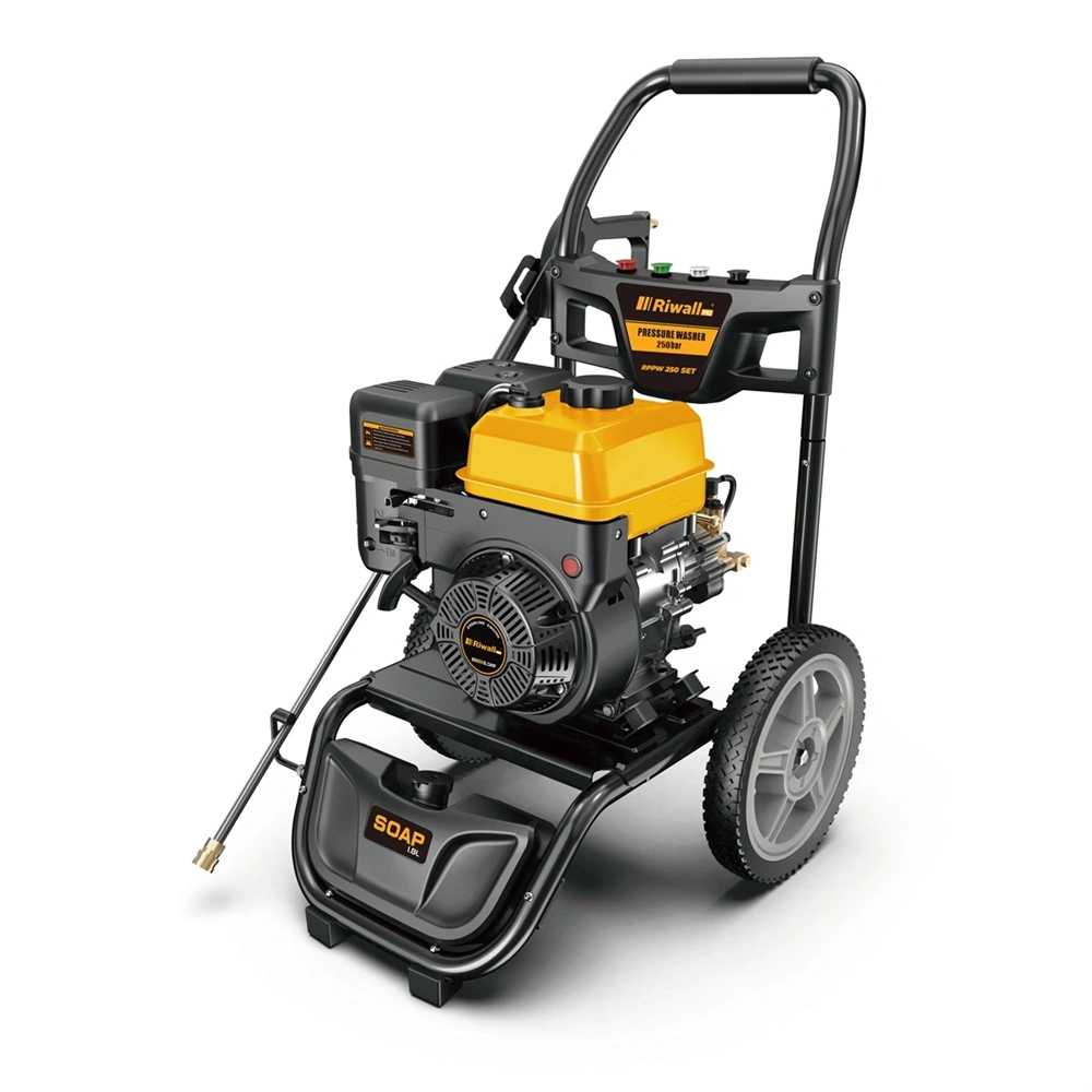 Riwall RPPW 250 SET 250 bar, tartozékokkal benzinmotoros magasnyomású mosó