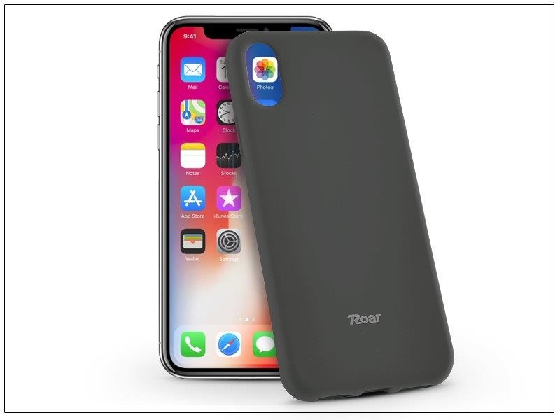 Roar KC0019 Roar All Day iPhone X/XS fekete szilikon tok