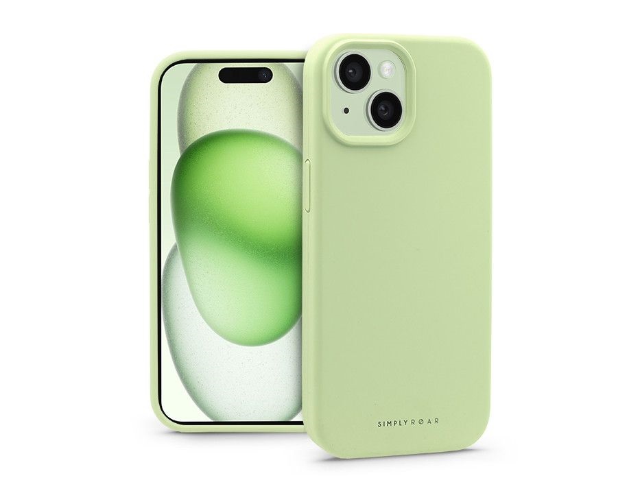 Roar KC0869 Apple iPhone 15 Cloud Skin zöld szilikon hátlap
