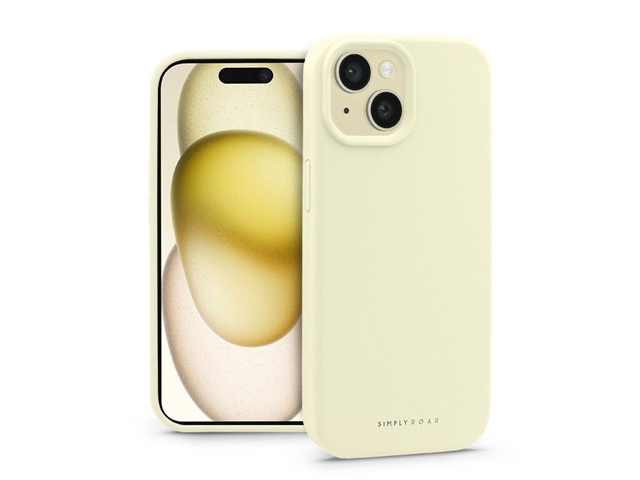 Roar KC0870 Apple iPhone 15 Cloud Skin sárga szilikon hátlap