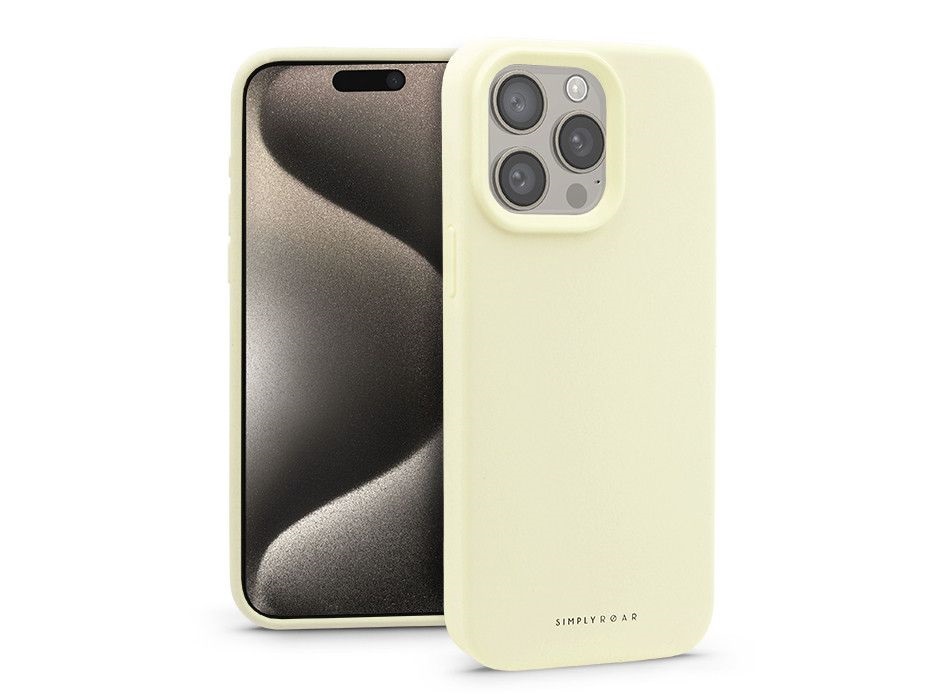 Roar KC0878 Apple iPhone 15 Pro Max Cloud Skin sárga szilikon hátlap