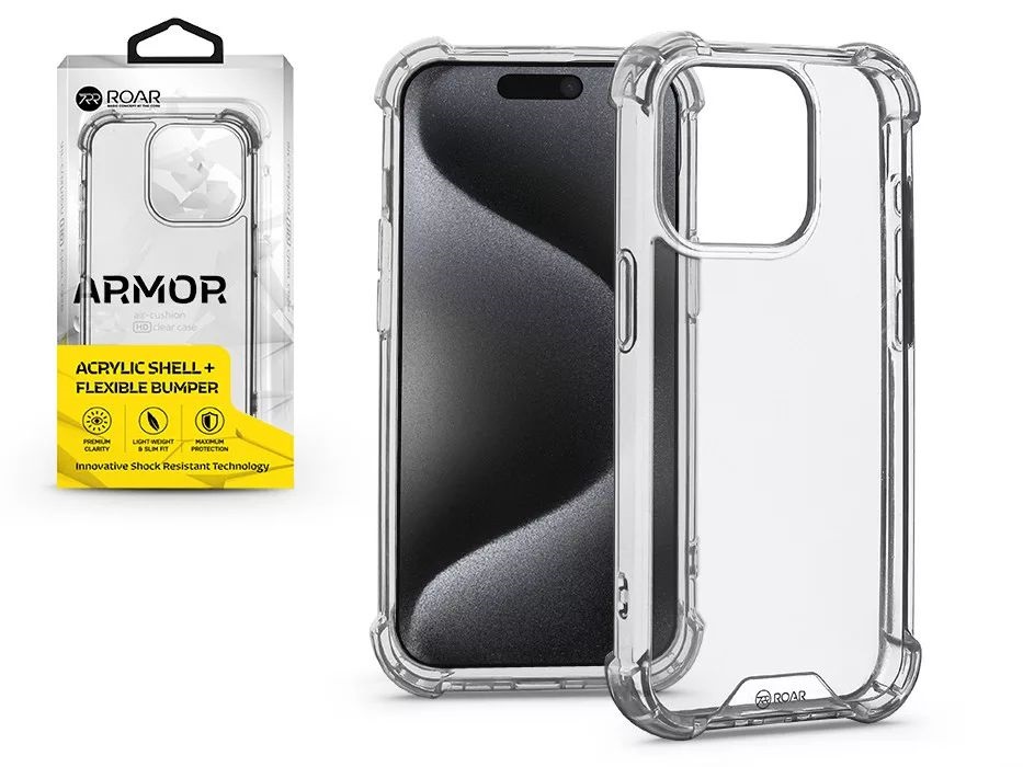 Roar KC247217 Apple iPhone 15 Pro Armor Gel átlátszó szilikon hátlap