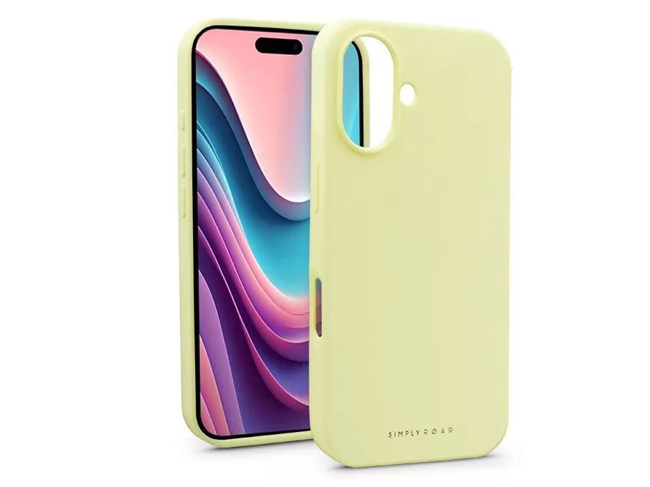 Roar KC311819 Cloud Skin Apple iPhone 16 sárga szilikon hátlap