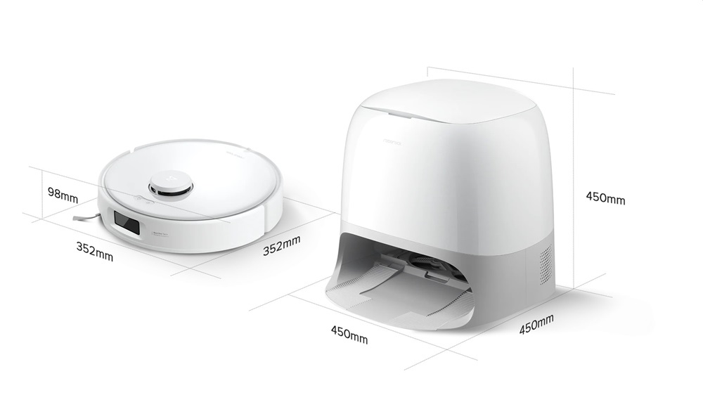 Roborock Qrevo Curv 5A1 fehér robotporszívó