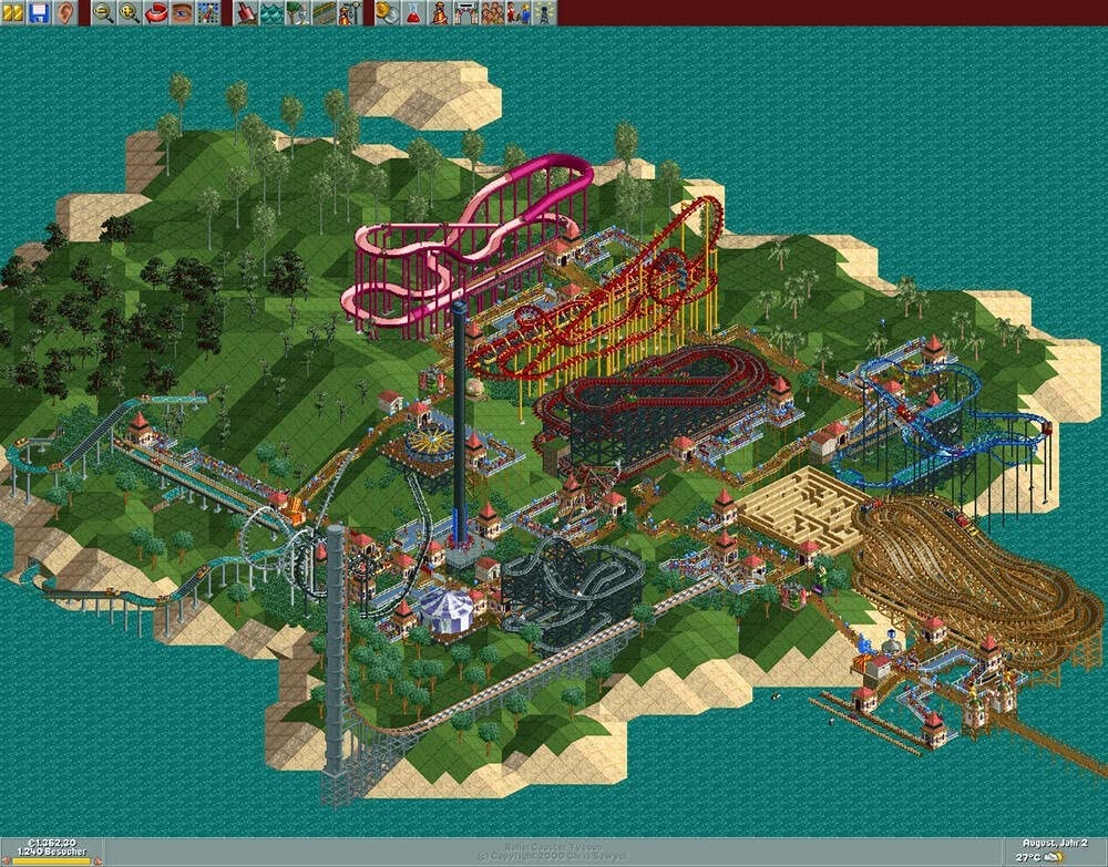 Rollercoaster Tycoon 9 Mega Pack Pc játékszoftver