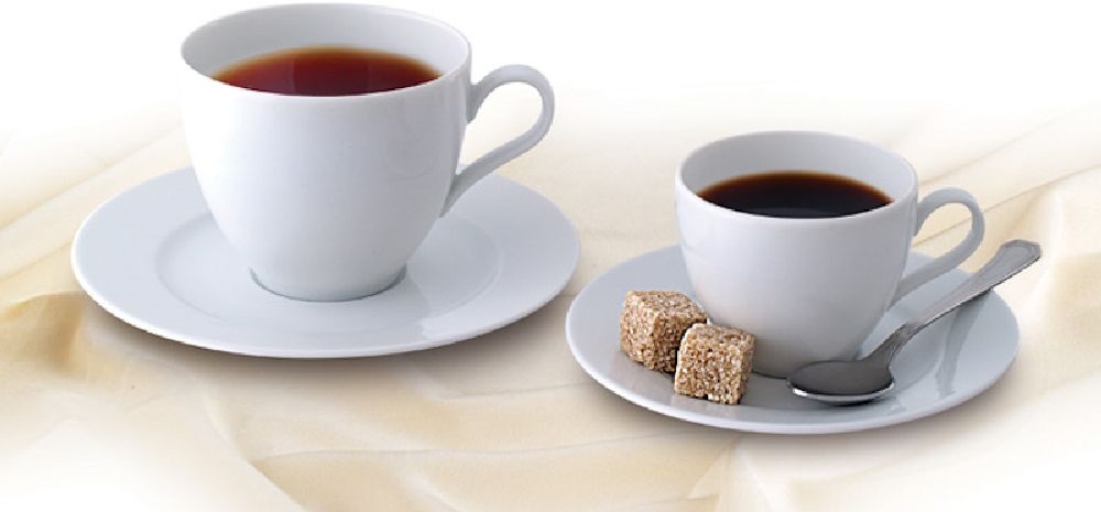 Rotberg Basic fehér 22cl 6db-os porcelán kávés csésze+alj szett