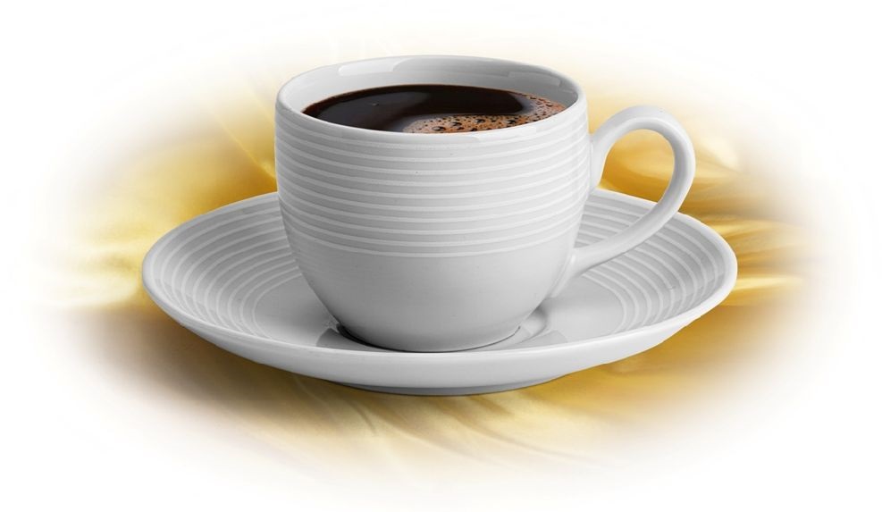 Rotberg Elegante 10cl 6db-os fehér porcelán mokkáscsésze+alj szett