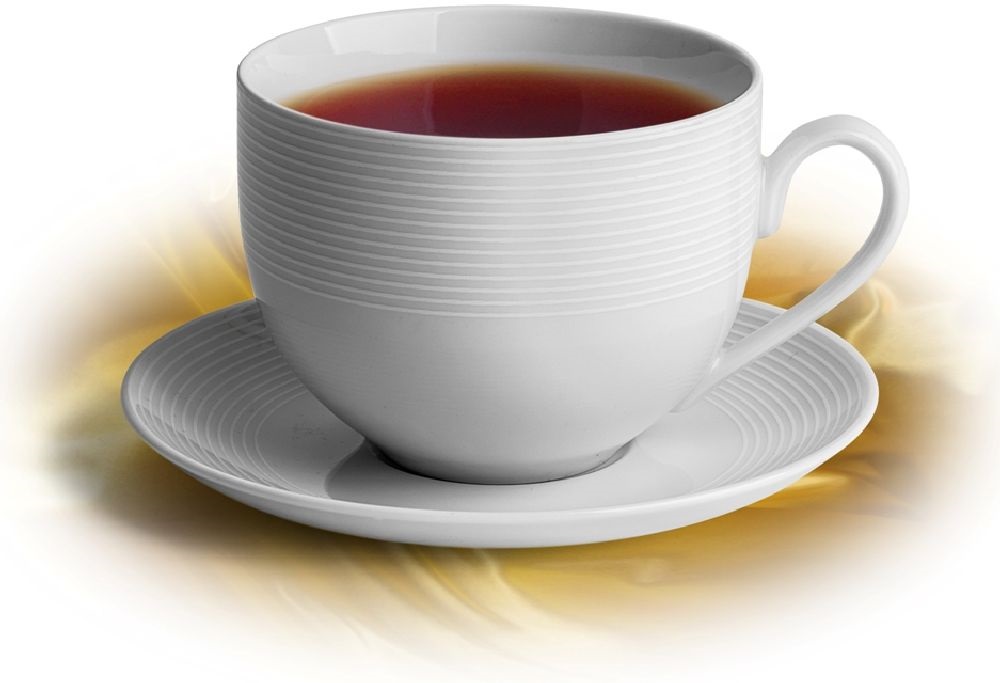 Rotberg Elegante 45cl 6db-os fehér porcelán teáscsésze+alj szett