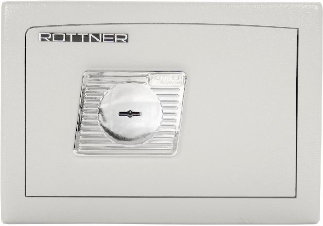 Rottner Fifty világosszürke kulcsos páncélszekrény
