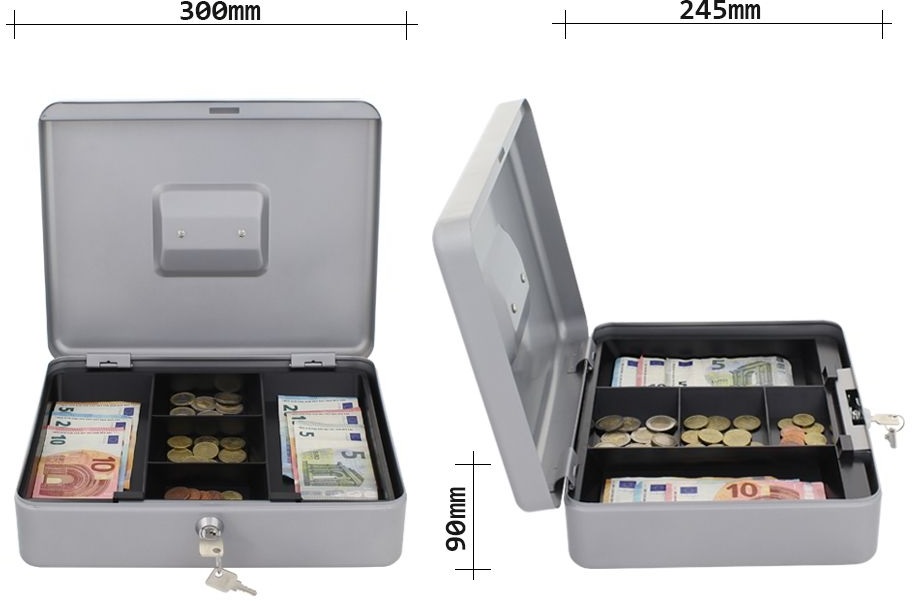 Rottner HomeStar Cash4 ezüst pénzkazetta