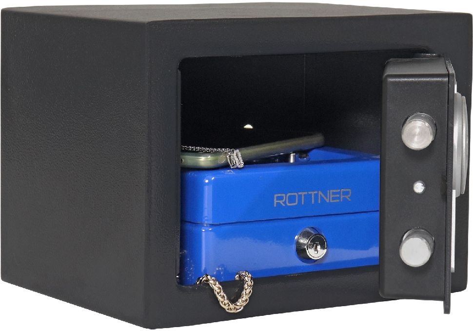 Rottner Jupiter 1 antracit elektronikus, vészkulcsos bútorszéf