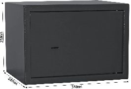 Rottner Jupiter 3 antracit kulcsos bútorszéf