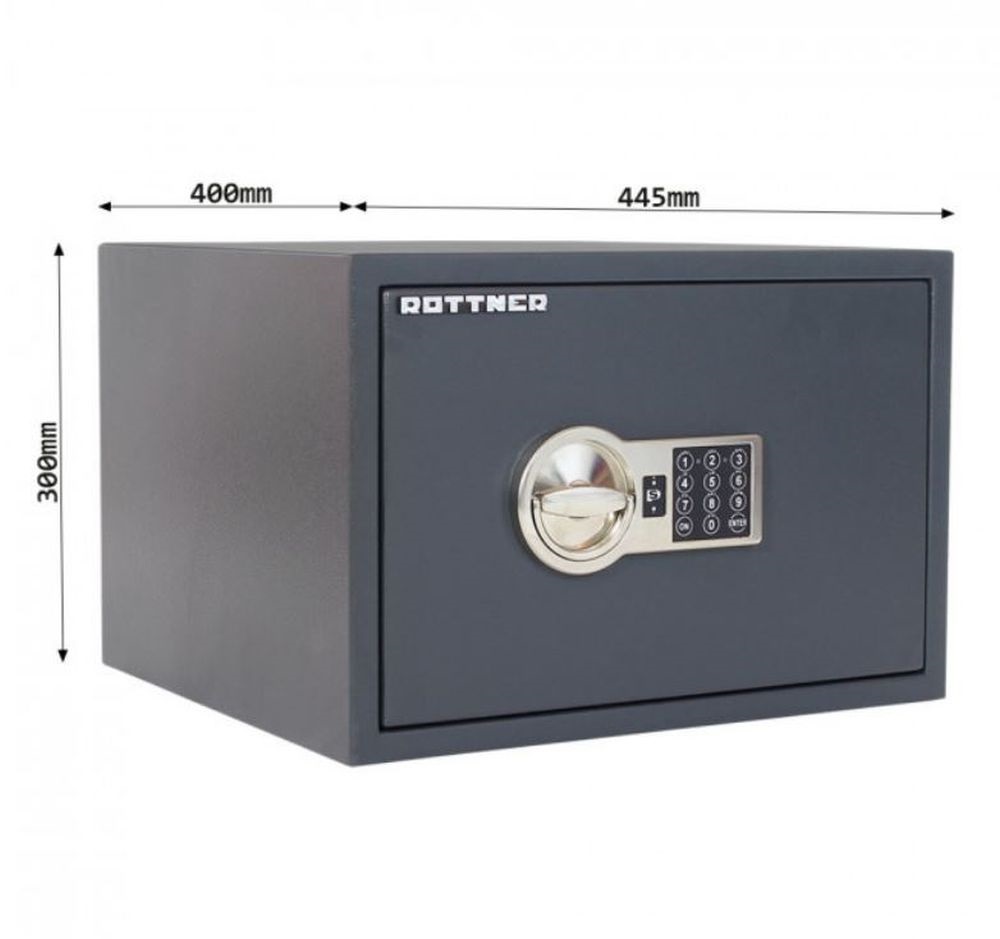 Rottner Power Safe 300 antracit tűzbiztos elektronikus bútorszéf