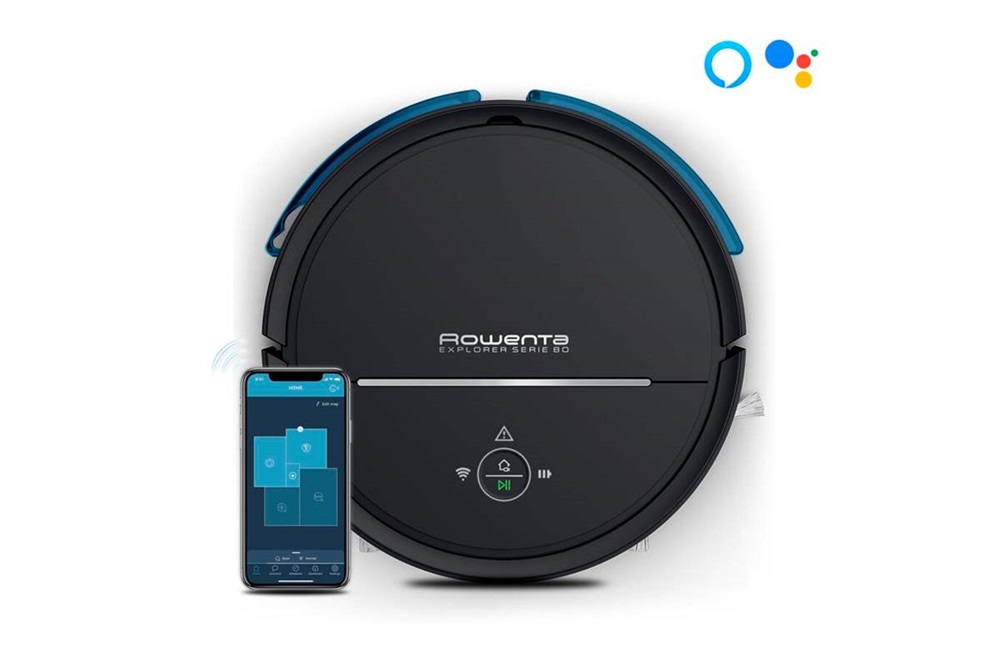 Rowenta RR7755WH X-Plorer Serie 80 száraz-nedves fekete robotporszívó