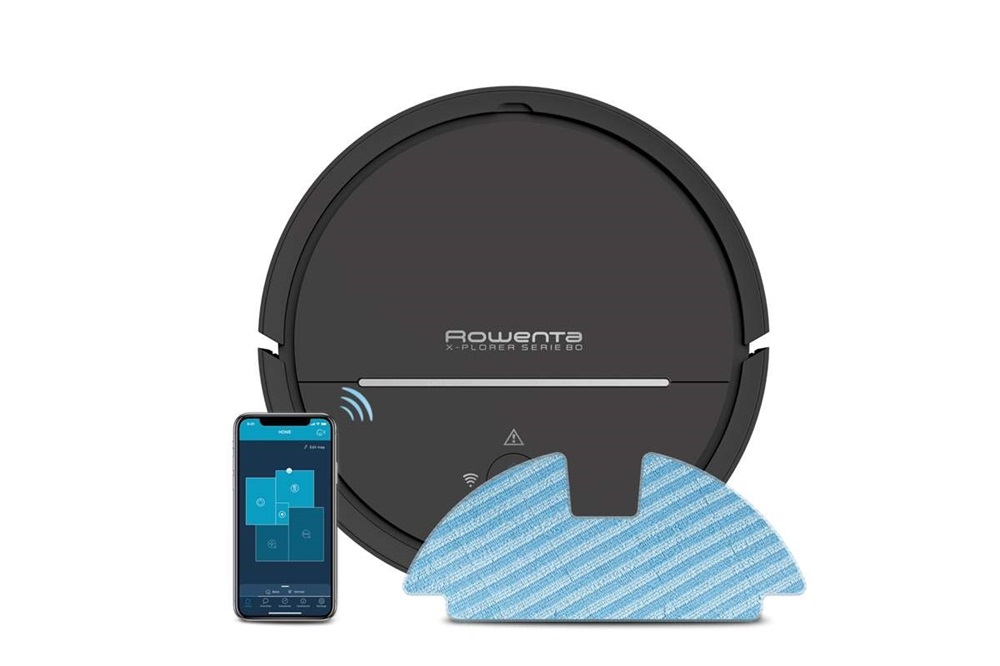 Rowenta RR7755WH X-Plorer Serie 80 száraz-nedves fekete robotporszívó
