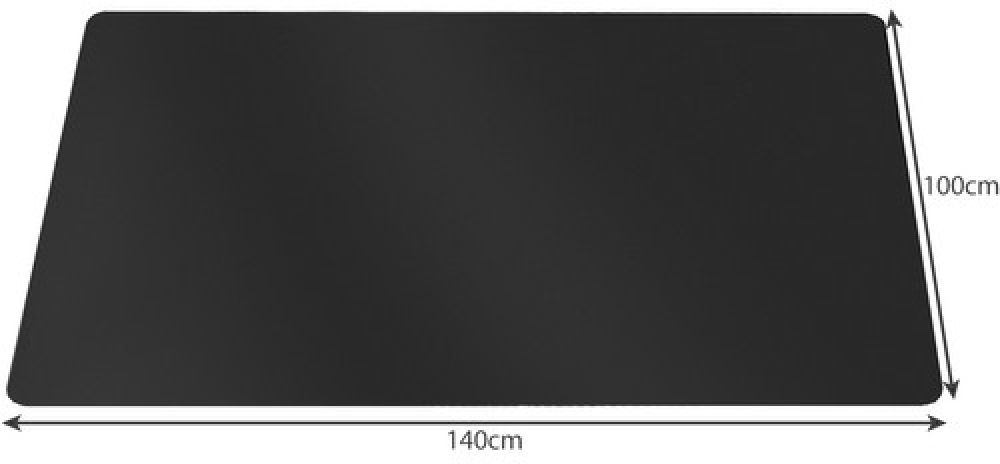 Ruhhy 100x140cm fekete padlóvédő székalátét