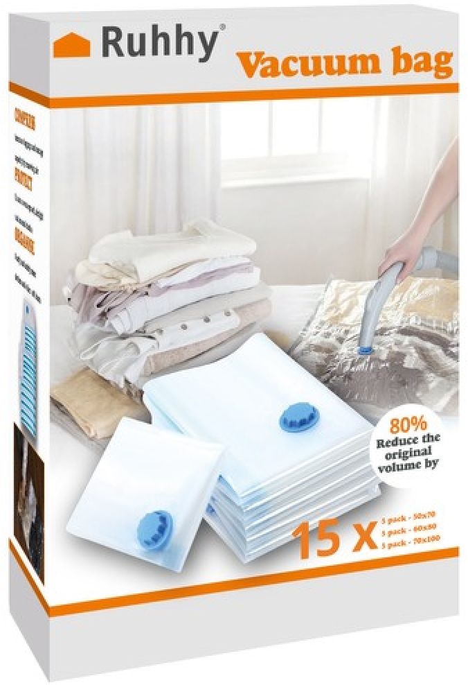 Ruhhy 15 db-os 3 méretben vákumzsák szett