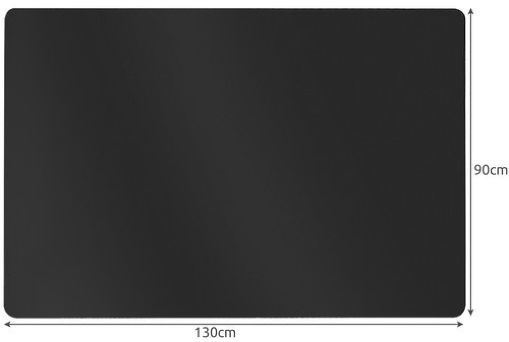 Ruhhy 90x130cm fekete padlóvédő székalátét