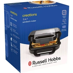Russell Hobbs 26810-56/RH Creations 3in1 fekete gorfi - grill/panini - szendvicssütő