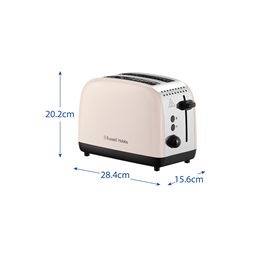 Russell Hobbs 26930-56/RH Colours Plus Jasmine törtfehér 2 szeletes kenyérpirító