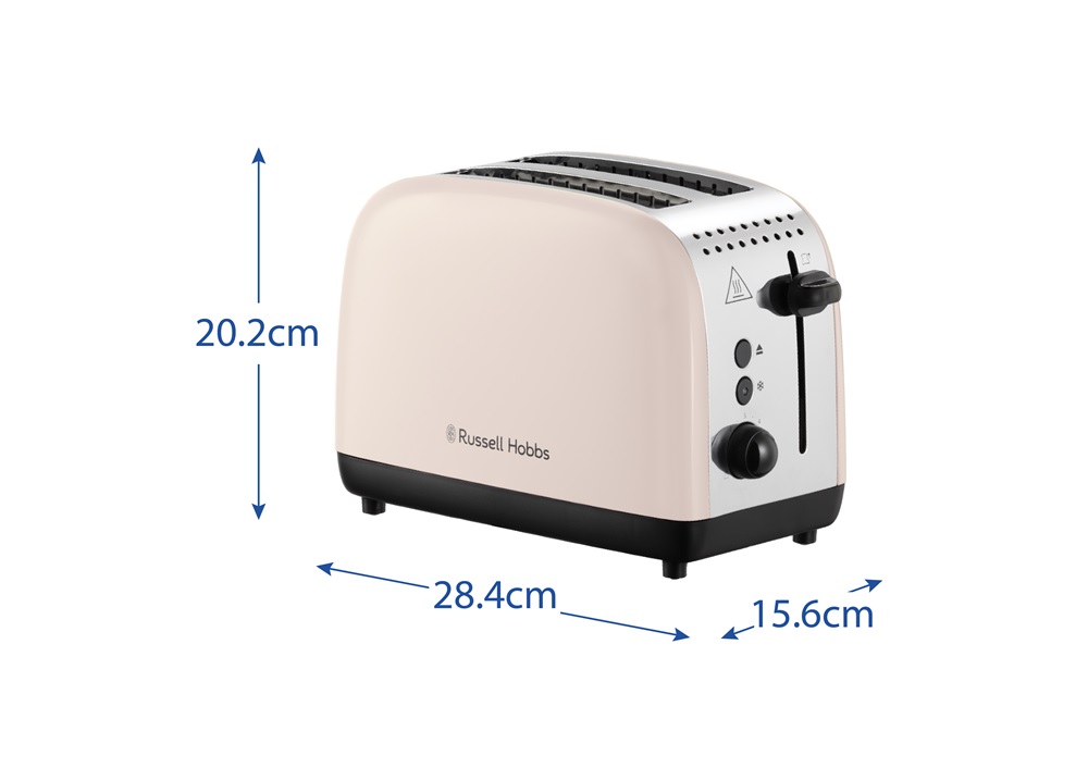 Russell Hobbs 26930-56/RH Colours Plus Jasmine törtfehér 2 szeletes kenyérpirító